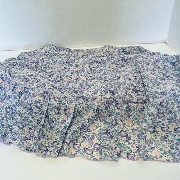 Manydress Lavender Floral Print Casual Mini Boho Ruffle Swing Dress Lined Medium - Picture 13 of 16